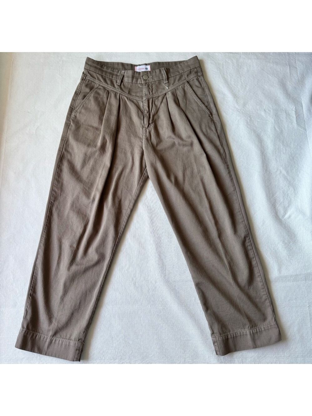 Sundry Comfort Tan Ankle Cropped Pants Size 29